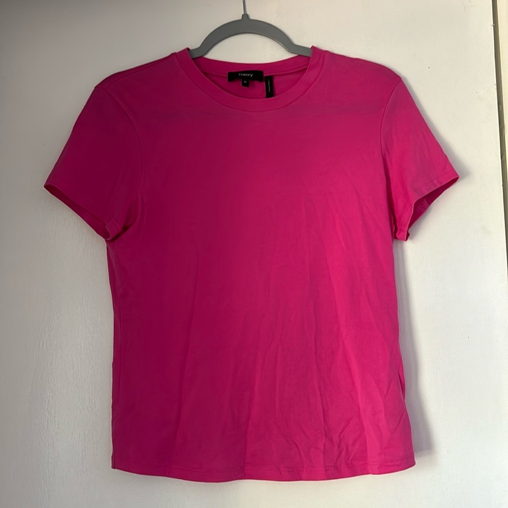 Women’s Theory Pink Short Sleeve Top Medium